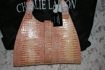 +MBA #34-142   "Rust Colored Charlie Lapson "Valentia" Hand Bag