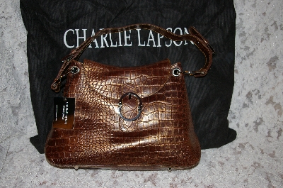 +MBA #34-103  "Chocolate Charlie Lapson "Victoria" Hand Bag