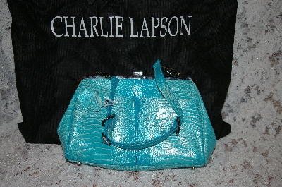 +MBA #34-113   "Turquoise Charlie Lapson "Emilia" Hand Bag