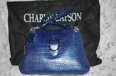 +MBA #34-120  "Indigo Charlie Lapson "Victoria" Hand Bag