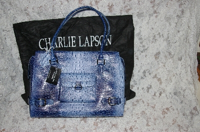 +MBA #34-093  "Blue Charlie Lapson "Stella" Tote Bag