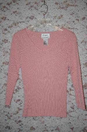 +Pink Louis Dell'Olio Stretch Ribbed Sweater