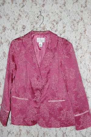 +MBA #35-065  "Pink Susan Graver Floral Jacquard Jacket