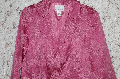 +MBA #35-065  "Pink Susan Graver Floral Jacquard Jacket