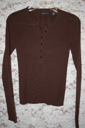 +MBA #35-051  "Brown Moda Button Front  Sweater
