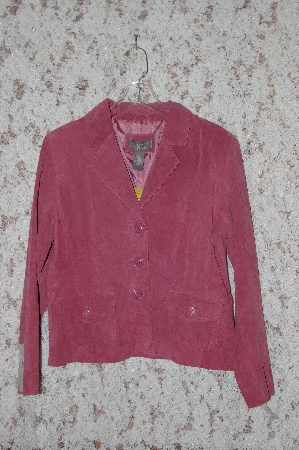 +MBA #35-022   "Rose Pink Motto Washable Suede Blazer