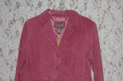 +MBA #35-022   "Rose Pink Motto Washable Suede Blazer