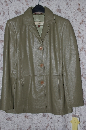 +MBA #36-058  "Green Excelled Leather Blazer