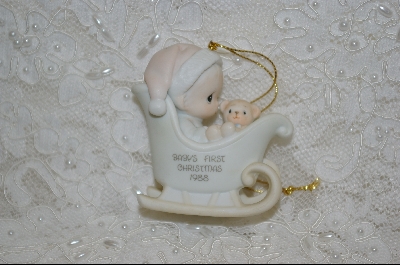 +MBA #PM  "Precious Moments 1988  Baby's First  Christmas (Ornament) 1988