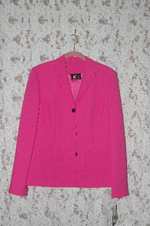+MBA #36-029   "Fuschia G. Essentials 3 Button Blazer