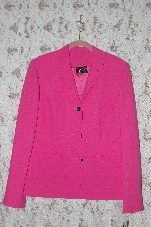 +MBA #36-029   "Fuschia G. Essentials 3 Button Blazer