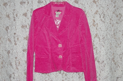 +MBA #36-026  "Pink Designer Corduroy 2 Button Blazer