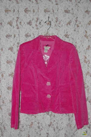 +MBA #36-026  "Pink Designer Corduroy 2 Button Blazer