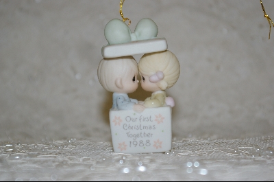 +MBA #PM    "Precious Moments 1988  Our First Christmas Together ( Ornament )