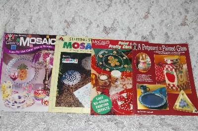 +MBA #37-033  "Set Of 4 Glass & Mosaic Craft Work Books