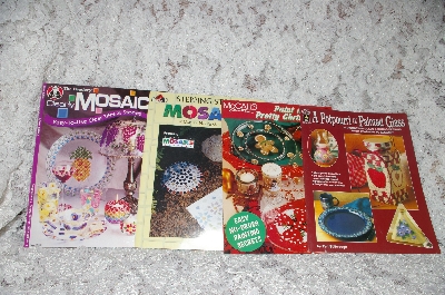 +MBA #37-033  "Set Of 4 Glass & Mosaic Craft Work Books