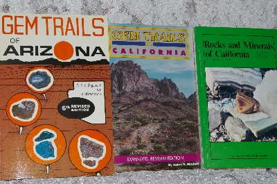 +MBA #37-121  "Set Of 3 Rock, Gemstone & Mineral Books  Softcover