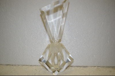 +MBA  "Large" Clear Crystal Perfume Bottle