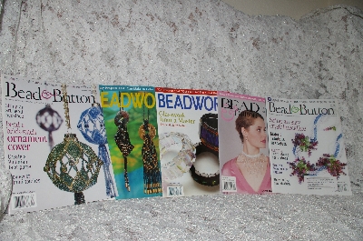 +Set Of 5 Out Of Print Beadwork & Bead & Button Magazines