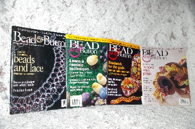 +MBA #40-163  " Set Of 4 Back Issue Bead & Button Magazines
