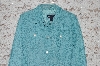 +MBA #49-026  "Denim & Co Turquoise Snake Print Suede Jacket