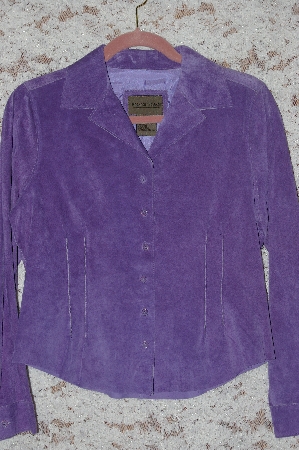 +MBA #49-078  "Lavender Brandon Thomas Suede Shirt Jacket