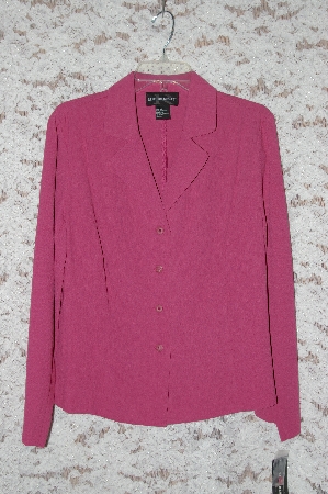 +MBA #49-007  "Requirements "TeaRose" Pink Button Front Top