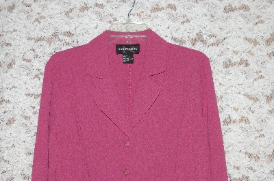+MBA #49-007  "Requirements "TeaRose" Pink Button Front Top