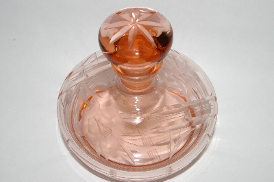 +MBA #55-032 Vintage Pink Glass Perfume Bottle/Small Decantor