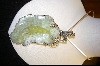 +MBA #PG    "Pale Green Hand Carved Geode