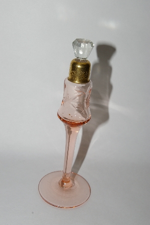 +MBA #55-242  Vintage Delicate Pink Glass Perfume Bottle