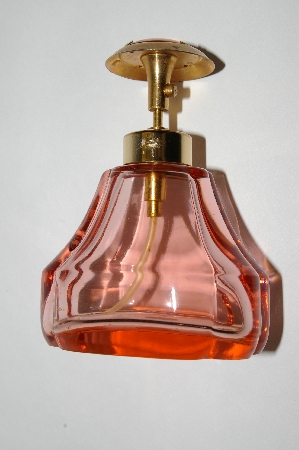+MBA #55-151 Vintage Made In Austria Pink Glass Perfume Spray Bottle