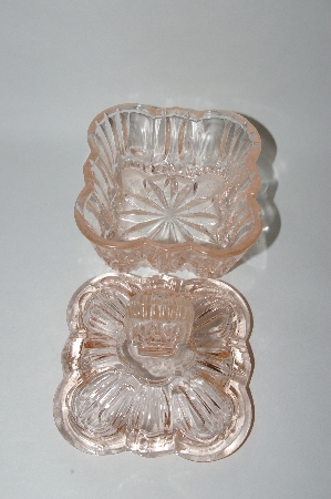 +MBA #55-105  Vintage Light Pink Glass Vanity Or Candy Dish ?