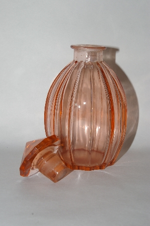+MBA #55-078  Vintage Deep Pink Colored  Perfume Bottle