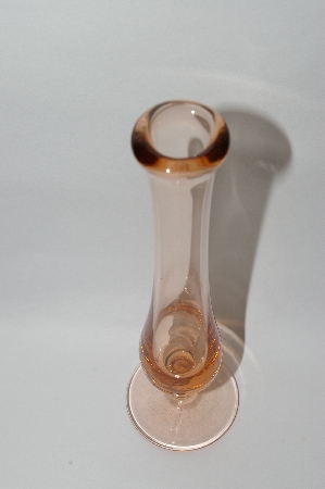 +MBA #57-102  Vintage Pink Depression Glass Bud Vase