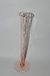 +MBA #57-099  Vintage Slim Pink Depression Glass Bud Vase