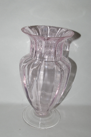 +MBA #57-126  Vintage Pale Pink Glass Vase