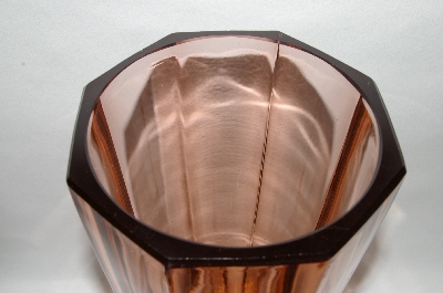 +MBA #59-160   Vintage Pink Depression Glass Large Vase