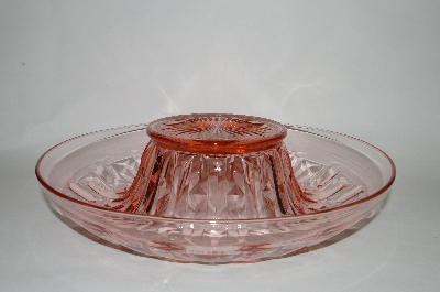 +MBA #59-130  Vintage Large Pink Depression Glass Console Bowl