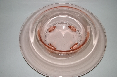 +MBA #59-190  " Vintage Light  Pink Depression Glass Console Bowl