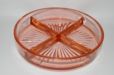 +MBA #59-091  Vintage Pink Depression Glass Round Candy/Nut  Dish
