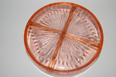 +MBA #59-091  Vintage Pink Depression Glass Round Candy/Nut  Dish