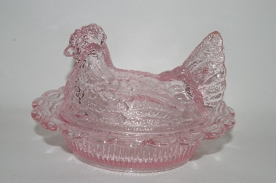 +MBA #59-080   Vintage Light Pink Chicken Candy Dish