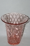 +MBA #60-033  Vintage Large Pink Glass Vase