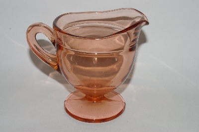 MBA #60-196  Vintage Pink Glass Creamer 