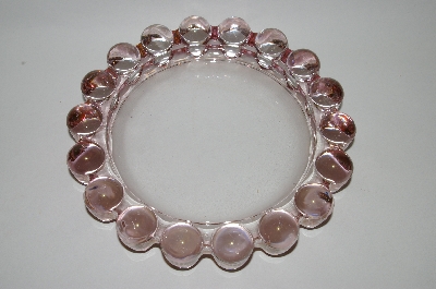 +MBA #60-128   Vintage Pink Glass Round Ashtray