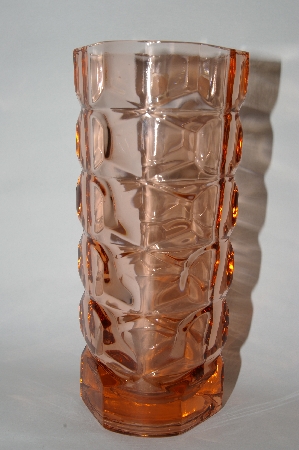 +MBA #60-138  Vintage Pink Glass "Luminarc"  Made In France Vase