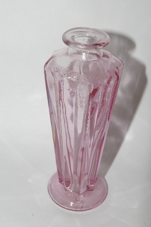 +MBA #60-222      "2004  Reproduction Pink Glass Bud Vase