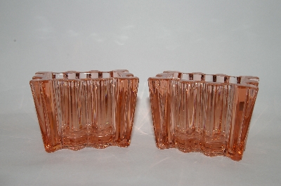 +Pair Of Vintage Pink Glass Square Containers?