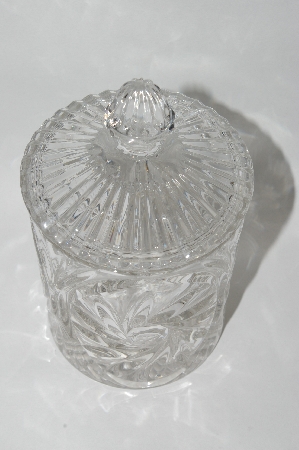 +MBA #61-169      " 1990's Cut Crystal Candy Dish With Lid"